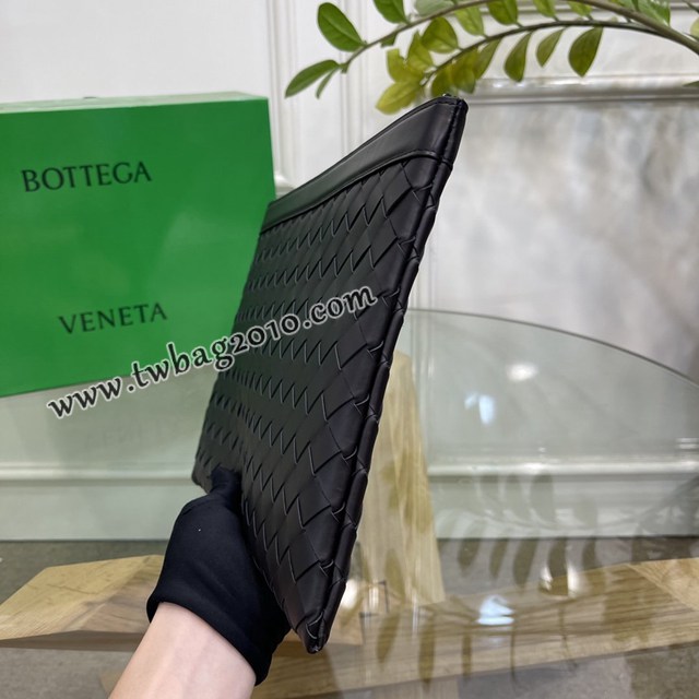 Bottega veneta高端男包 98081 寶緹嘉頂級胎牛皮手包 BV經典款編織男士手拿包  gxz1190